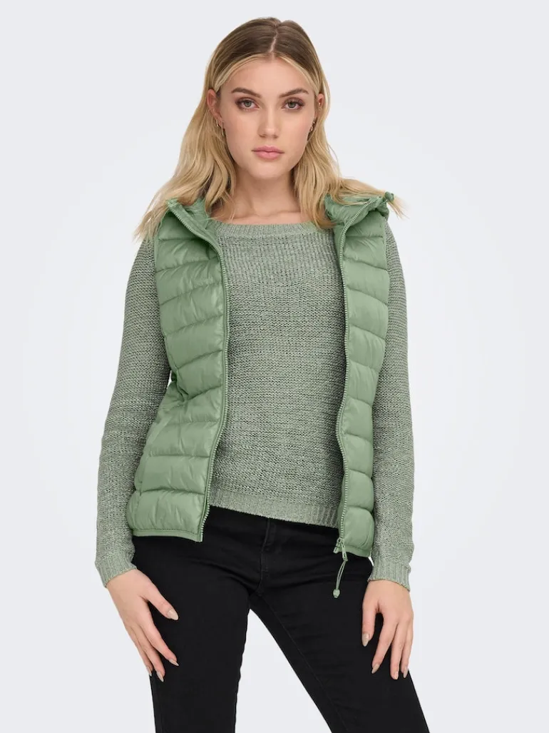 ONLNEWTAHOE HOOD WAISTCOAT OTW NOOS reseda
