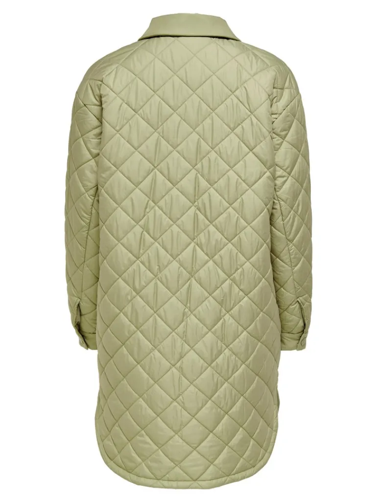 ONLNEWTANZIA LONG QUILT SHACKET OTW slate green