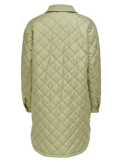 ONLNEWTANZIA LONG QUILT SHACKET OTW slate green