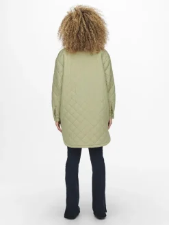 ONLNEWTANZIA LONG QUILT SHACKET OTW slate green