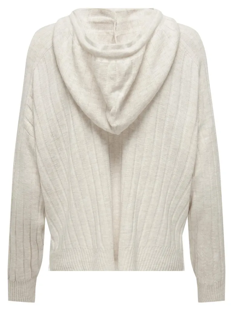 ONLNEW TESSA LS HOOD DETAIL PUL NOOS KNT hellgrau