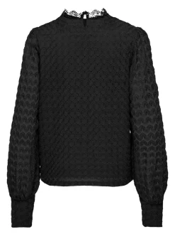 ONLNICE L/S HIGHNECK TOP JRS black