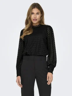 ONLNICE L/S HIGHNECK TOP JRS black