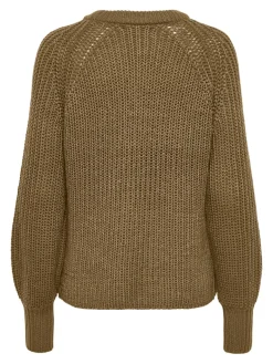 ONLNICOYA L/S BALLOON PULLOVER KNT NOOS toasted coconut