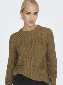 ONLNICOYA L/S BALLOON PULLOVER KNT NOOS toasted coconut