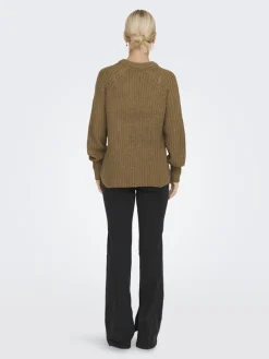 ONLNICOYA L/S BALLOON PULLOVER KNT NOOS toasted coconut