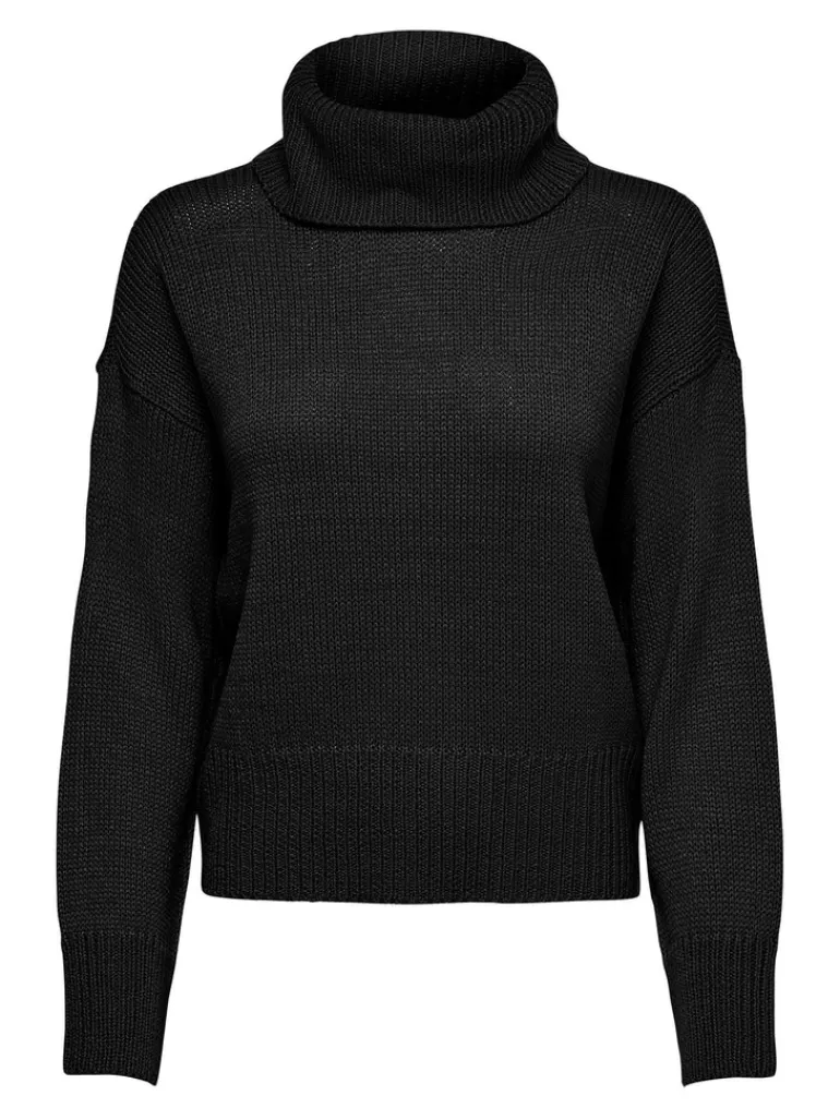 ONLNICOYA L/S COWLNECK PULLOVER KNT black