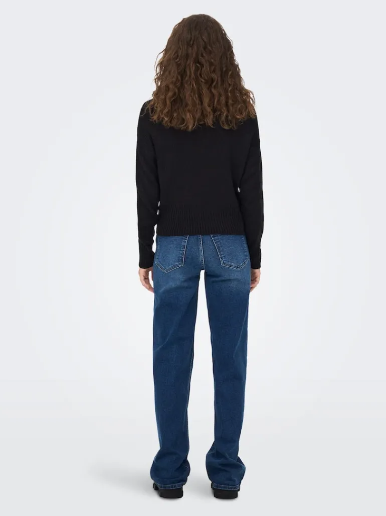 ONLNICOYA L/S COWLNECK PULLOVER KNT black