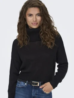 ONLNICOYA L/S COWLNECK PULLOVER KNT black