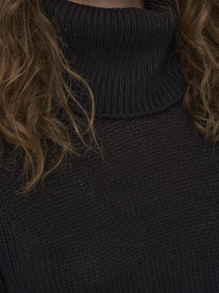ONLNICOYA L/S COWLNECK PULLOVER KNT black