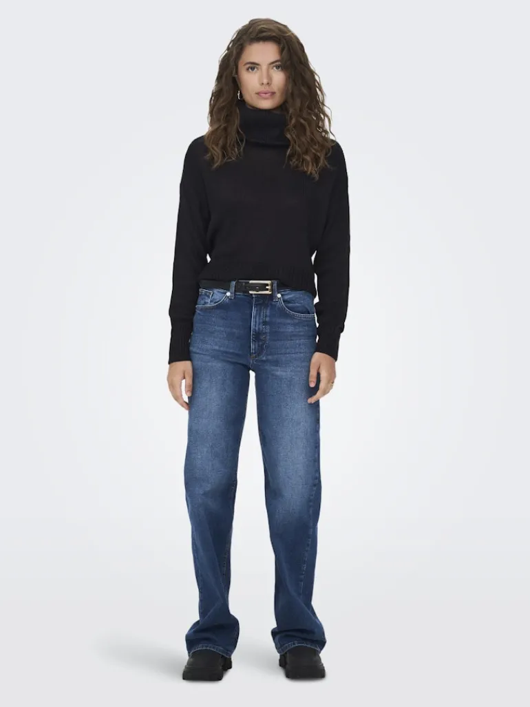 ONLNICOYA L/S COWLNECK PULLOVER KNT black