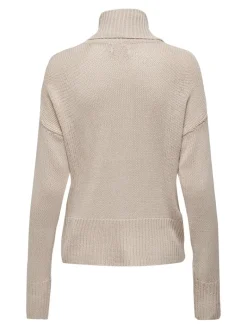 ONLNICOYA L/S COWLNECK PULLOVER KNT pumice stone