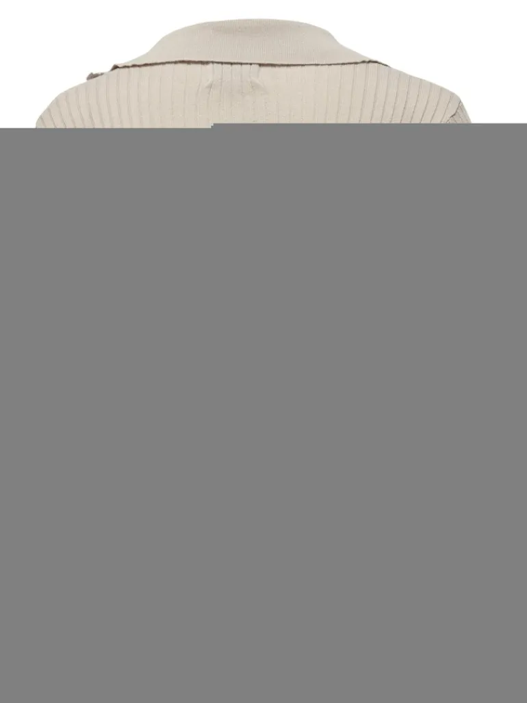 ONLNIMONE LS LIFE POLO PULLOVER CC KNT pumice stone