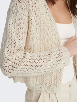 ONLNOLA 7/8 LIFE OPEN CARDIGAN KNT NOOS cloud dancer
