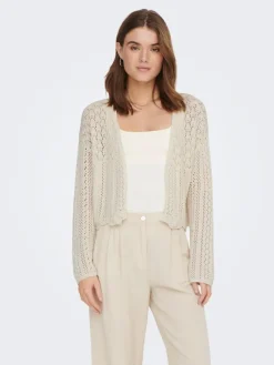 ONLNOLA 7/8 LIFE OPEN CARDIGAN KNT NOOS cloud dancer