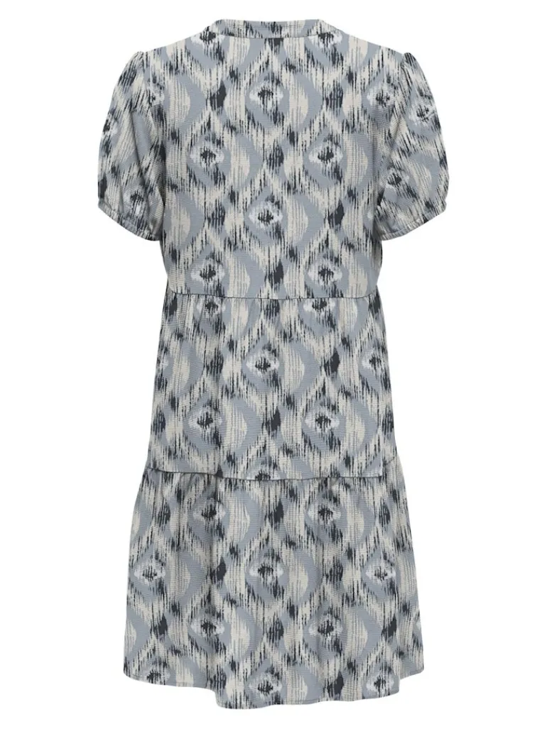 ONLNOVA LIFE VIS S/S THEA DRESS WVN faded denim-414 isla