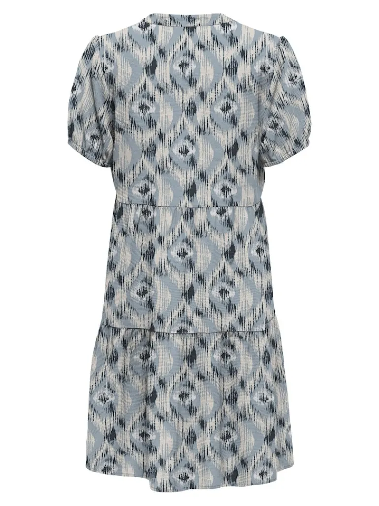 ONLNOVA LIFE VIS S/S THEA DRESS WVN faded denim-414 isla
