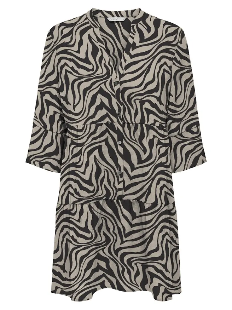 ONLNOVA LIFE VIS THEA SLEEVE DRESS AOP trench coat