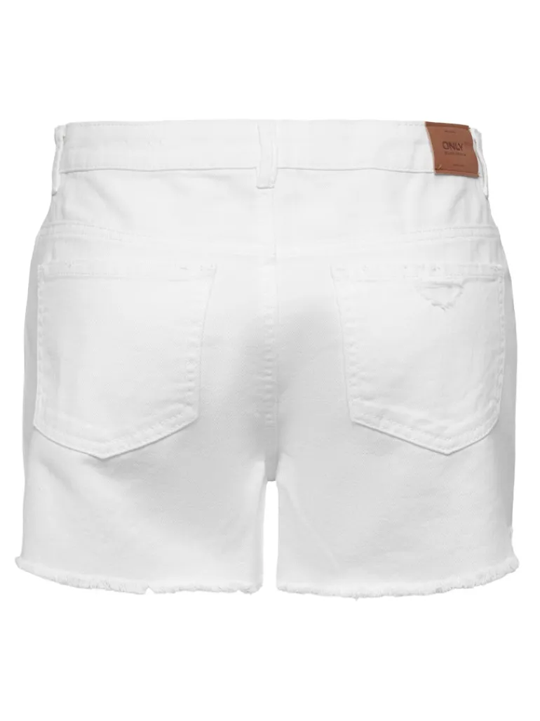 ONLPACY HW DNM SHORTS NOOS white