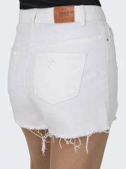ONLPACY HW DNM SHORTS NOOS white