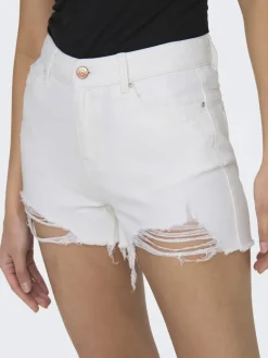 ONLPACY HW DNM SHORTS NOOS white