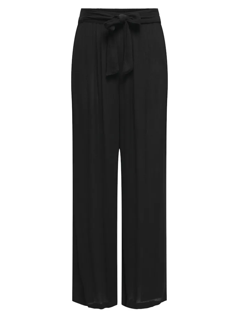 ONLPAKJA LIFE AOP BELT PANTS WVN NOOS black