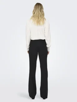 ONLPEACH MW FLARED PANT TLR NOOS black