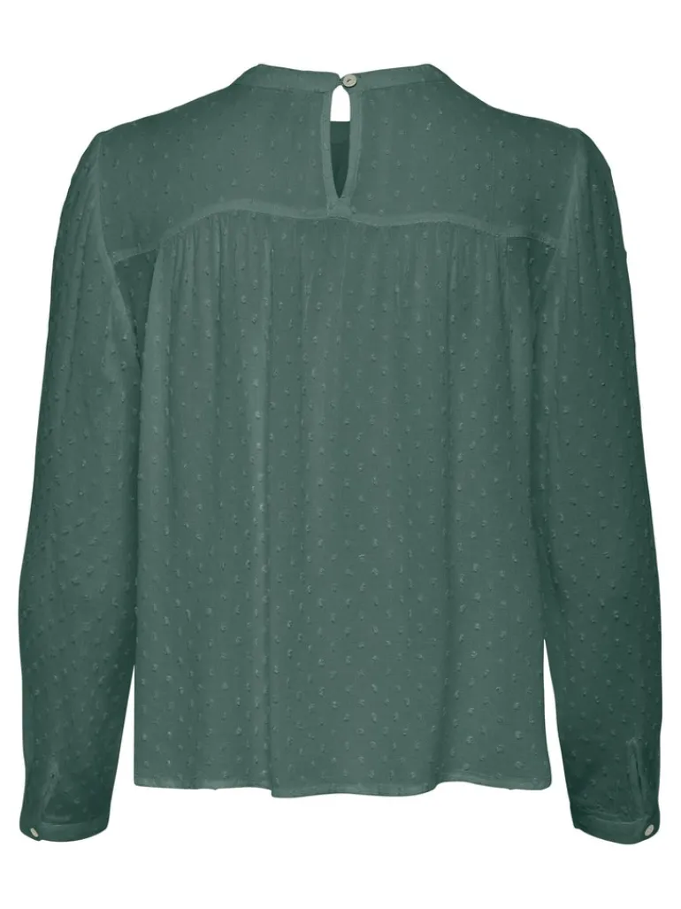 ONLPELIA LIFE LS DOT BLOUSE WVN CS balsam green