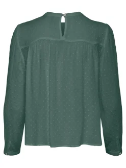 ONLPELIA LIFE LS DOT BLOUSE WVN CS balsam green