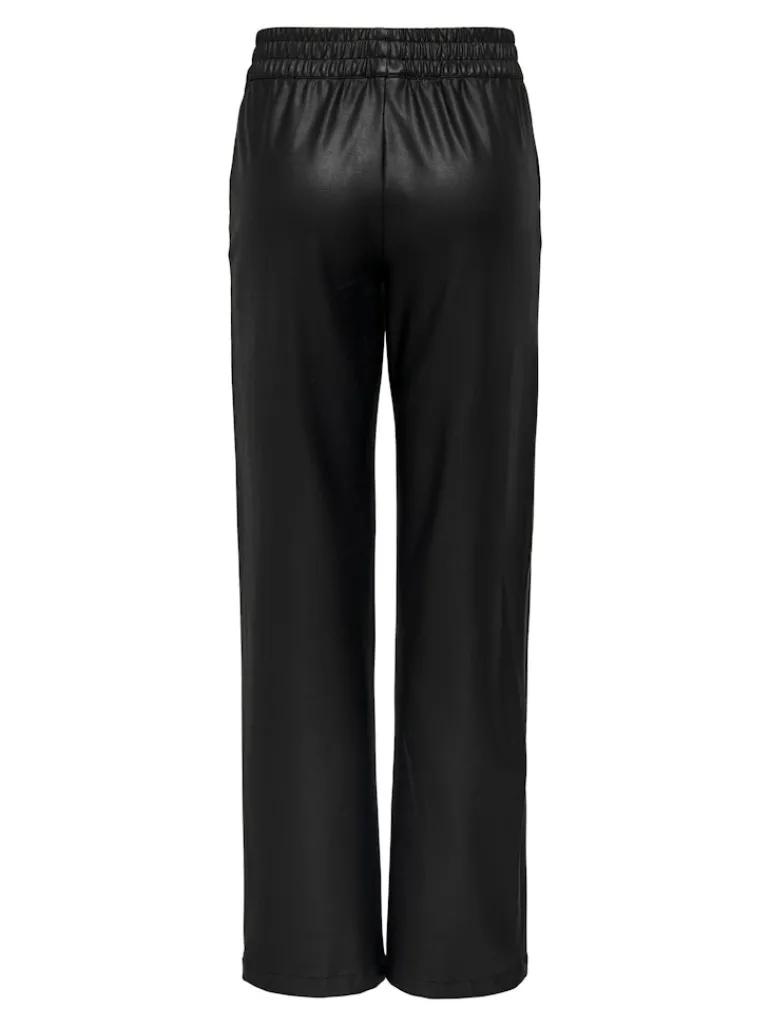 ONLPOPSTAR LIFE MW WIDE COATED PNT NOOS black