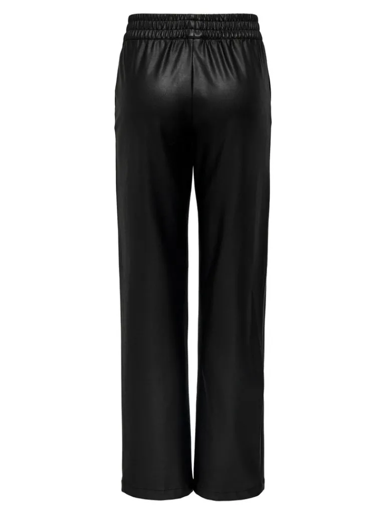 ONLPOPSTAR LIFE MW WIDE COATED PNT NOOS black