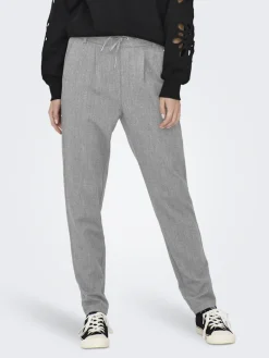 ONLPOPTRASH-ELISE EASY MELANGE PANT NOOS light grey melange