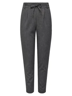 ONLPOPTRASH-ELISE EASY MELANGE PANT NOOS dark grey melange
