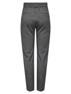 ONLPOPTRASH-ELISE EASY MELANGE PANT NOOS dark grey melange