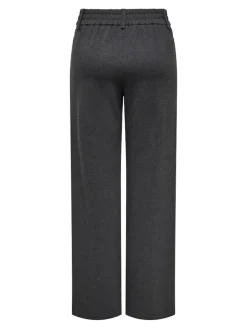 ONLPOPTRASH MW STRAIGHT PNT NOOS dark grey melange