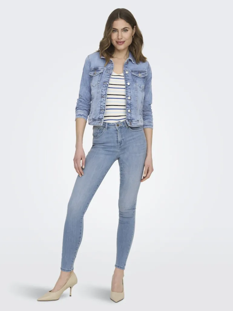 ONLPOWER MID PUSH UP SK DNM AZG944 NOOS special bright blue denim