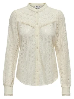 ONLREBA LACE L/S SHIRT JRS NOOS egret