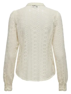 ONLREBA LACE L/S SHIRT JRS NOOS egret