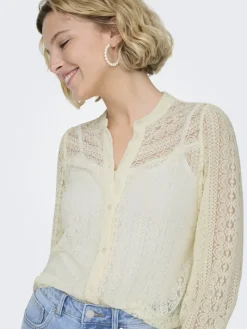 ONLREBA LACE L/S SHIRT JRS NOOS egret
