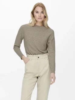 ONLRICA LIFE L/S PULLOVER KNT NOOS beige