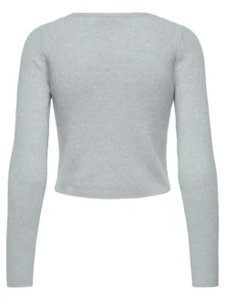 ONLRICA LIFE LS VNECK PEARL CARDIGAN KNT blue fog