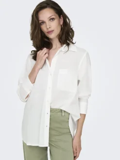 ONLSALINA L/S SHIRT WVN NOOS cloud dancer