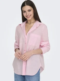ONLSALINA L/S SHIRT WVN NOOS pink lady