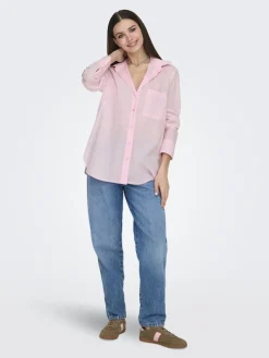 ONLSALINA L/S SHIRT WVN NOOS pink lady