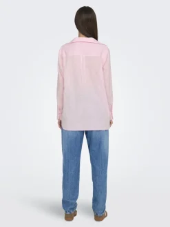 ONLSALINA L/S SHIRT WVN NOOS pink lady