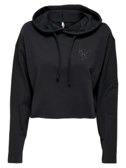 ONLSARAH UNB EMB HOOD SWEATSHIRT CS NN phantom