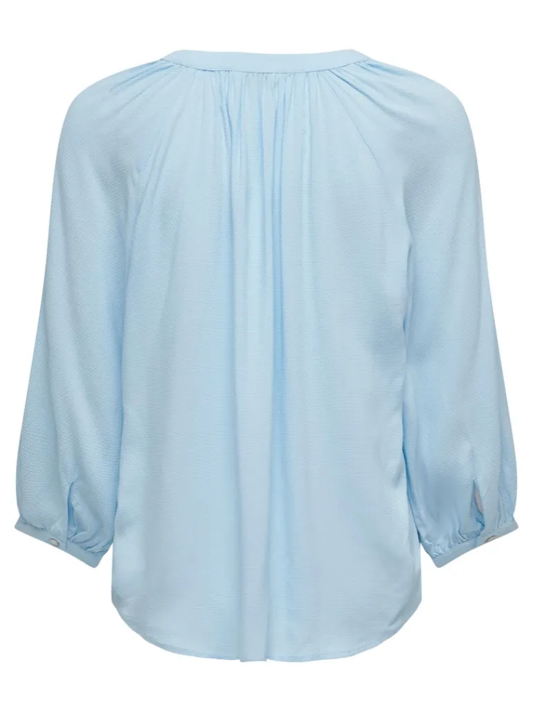 ONLSKY 3/4 V-NECK TOP WVN CS clear sky