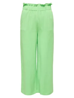 ONLSOLVI HW LINEN BL CULOTTE PNT summer green