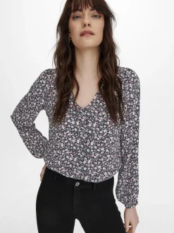 ONLSONJA LIFE L/S BUTTON TOP PTM night sky2