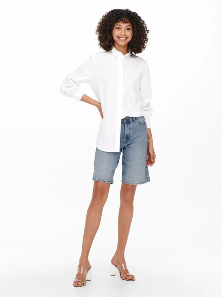 ONLSONNY HW WIDE DNM SHORTS NOOS light blue denim